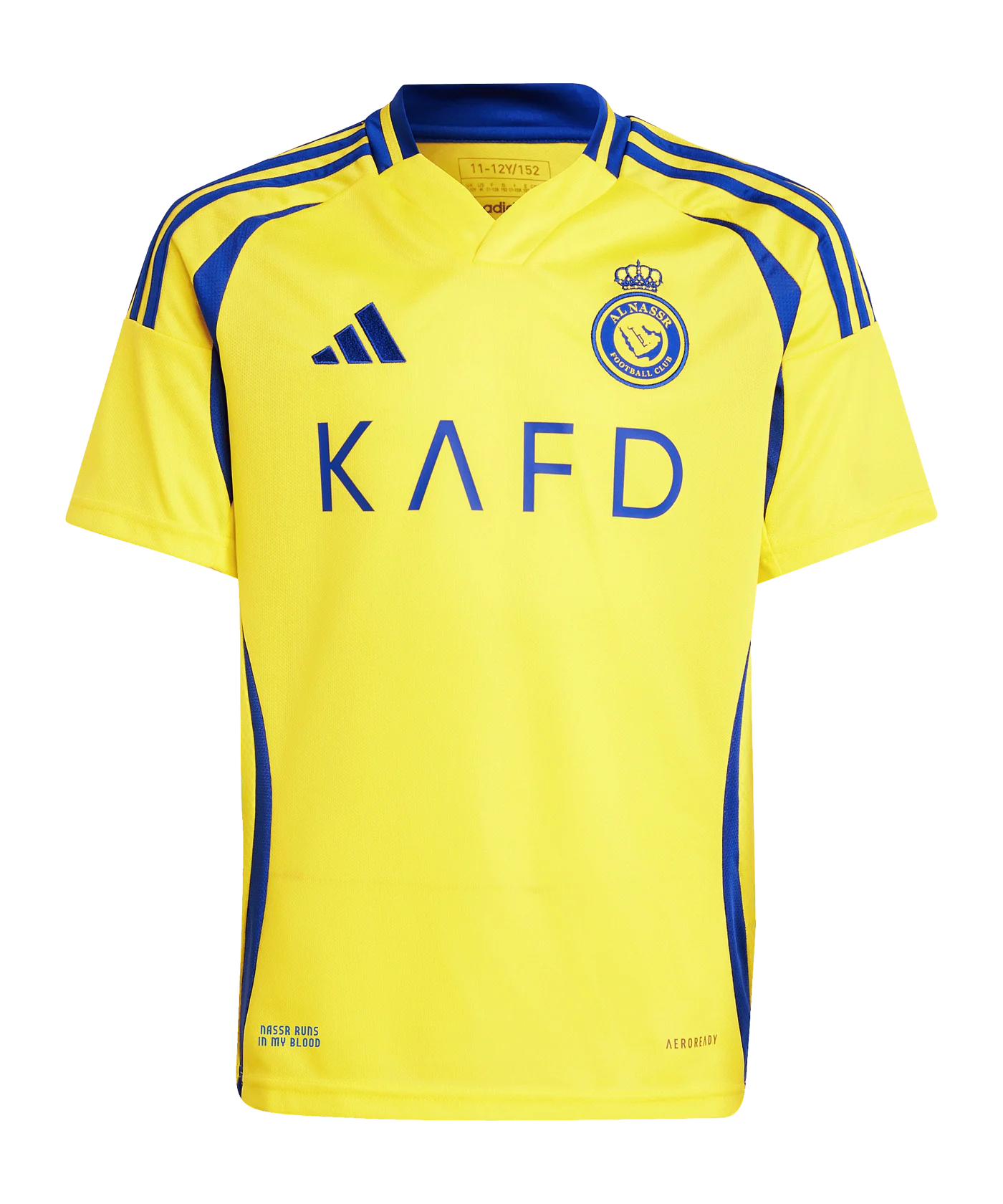 adidas Al Nassr FC 24/25 Ronaldo Home Jersey Kids Yellow