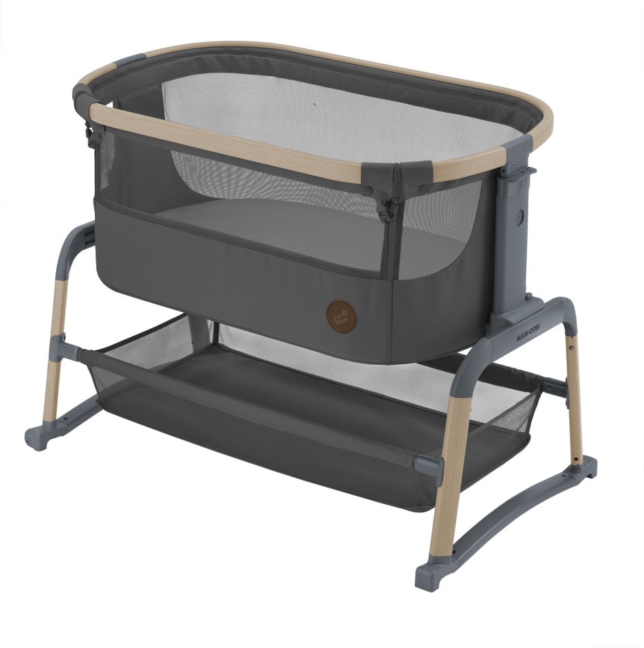 Iora Air Beistellbettchen 0 - 6 M   0 - 9 kg    Allround-Netzgewebe |    Erhöhter Komfort |    Schaukelmodus |    100 % recycelte Eco Care-Stoffe |