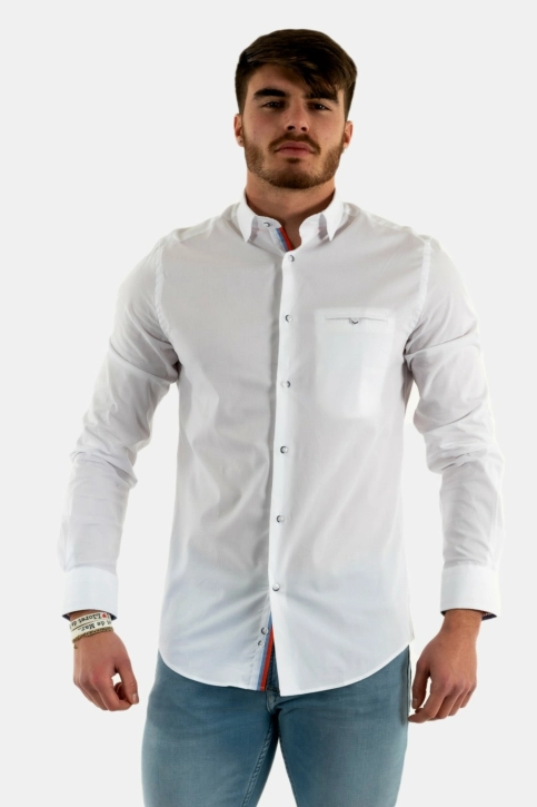 Chemise Benson & Cherry larson blanc