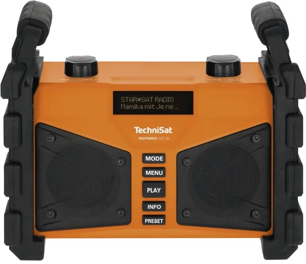 TechniSat DigitRadio 230 OD - DAB bærbar radio - 12 Watt - orange