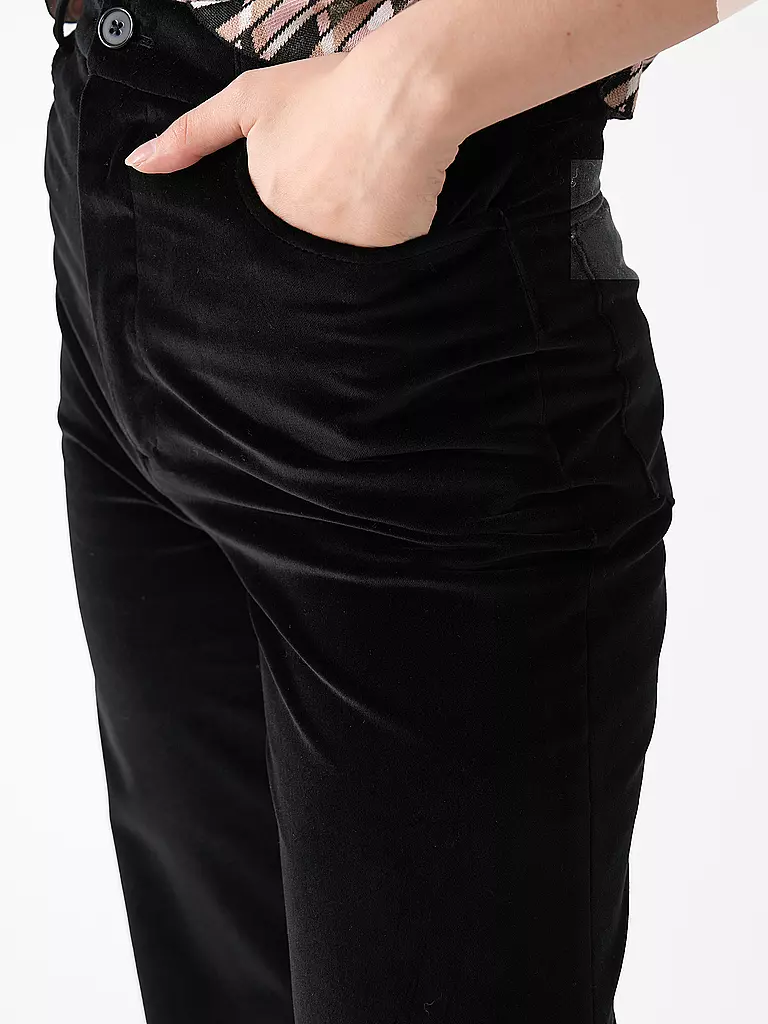 OFFICINE GENERALE Hose ROMY VELVET schwarz