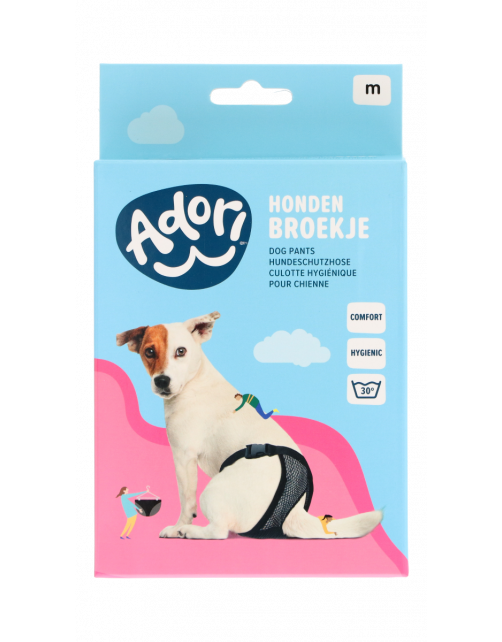 Adori Hondenbroek Luxe Zwart - Hondenloopsheid