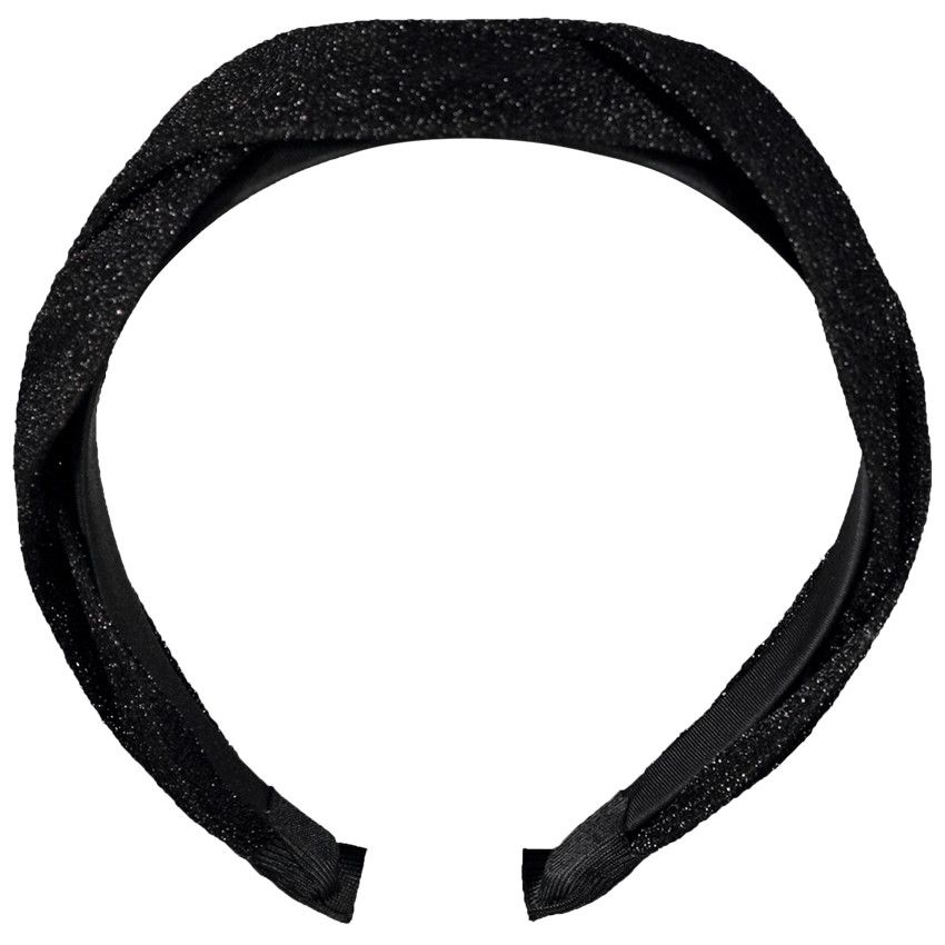 Serre-tête pailleté pour fille - Noir