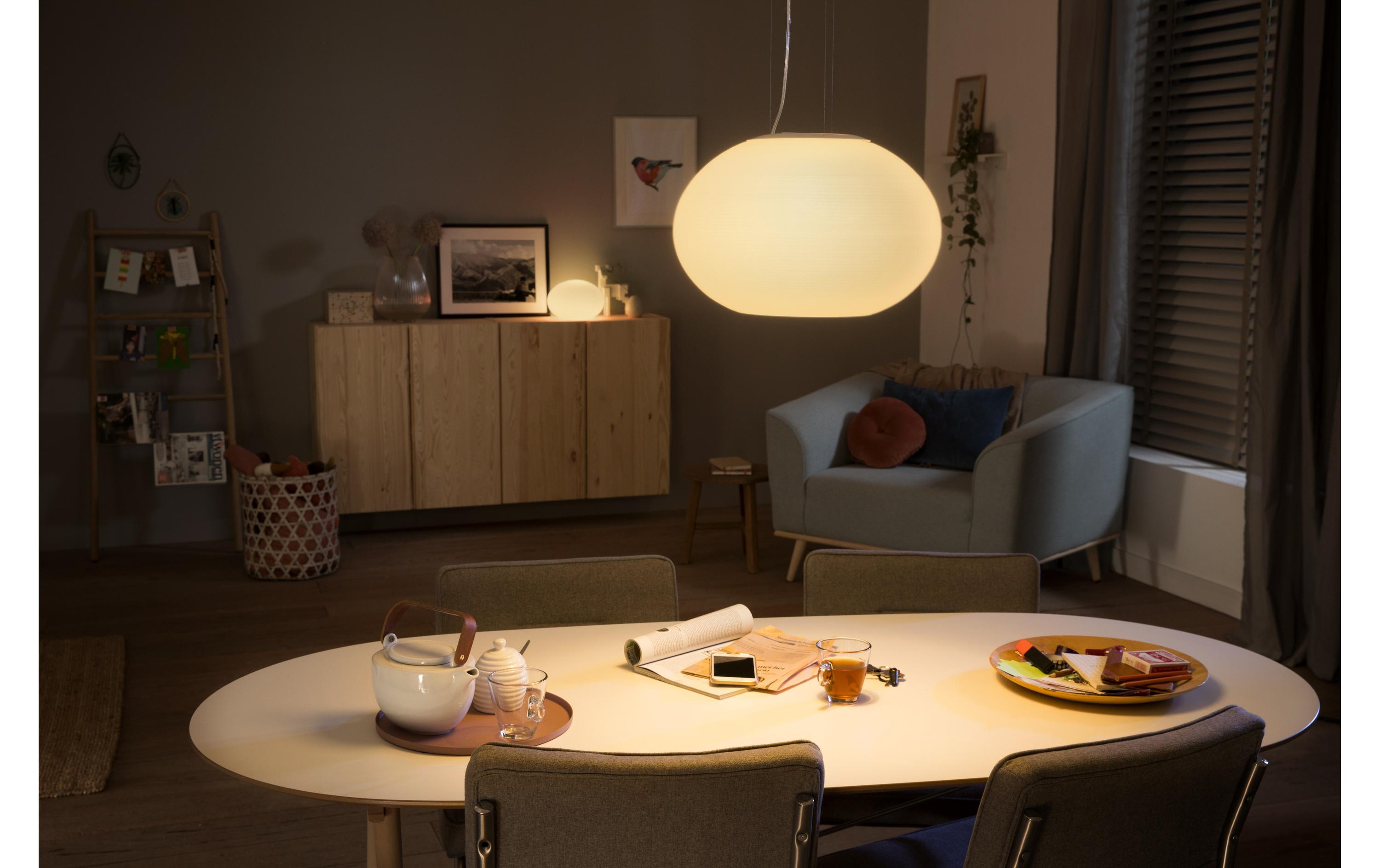 White & Color Ambiance Flourish Pendelleuchte Weiss<br>Pendelleuchte mit integriertem LED Modul