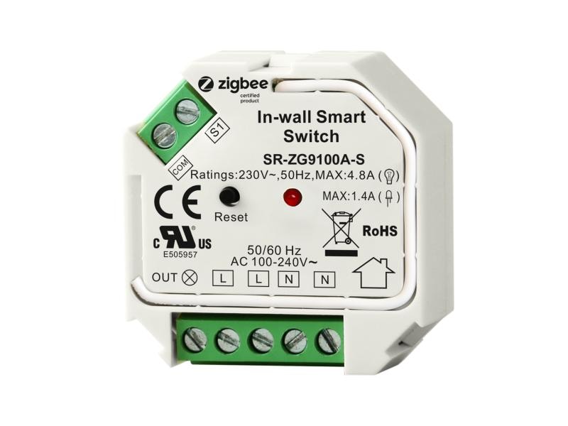 Sunricher Funk-Schaltaktor ZigBee 3.0 400 W Single Line Philips hue kompatibler UP-Schaltaktor single line