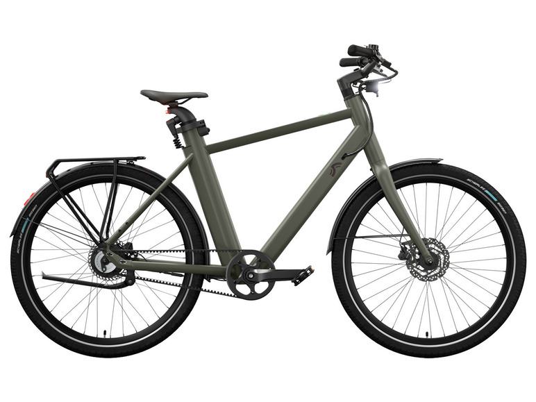 Urban E-bike Olive Green 2.0 X riemaandrijving