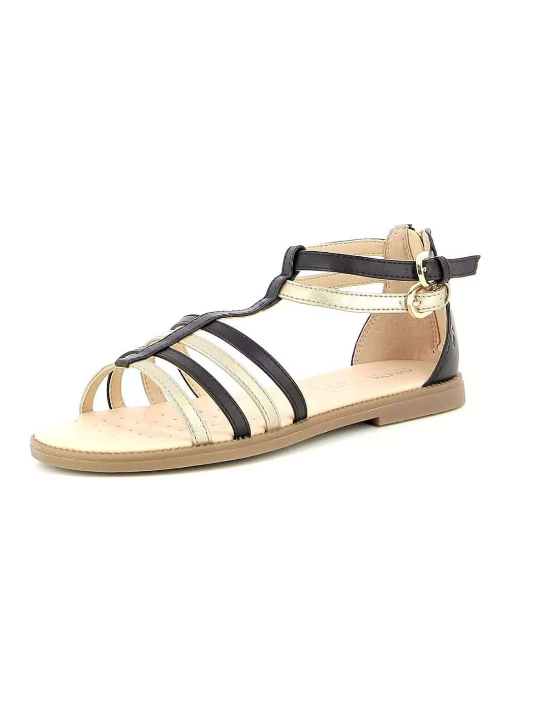 GEOX KARLY - Sandales & nu-pieds Blackplatinum