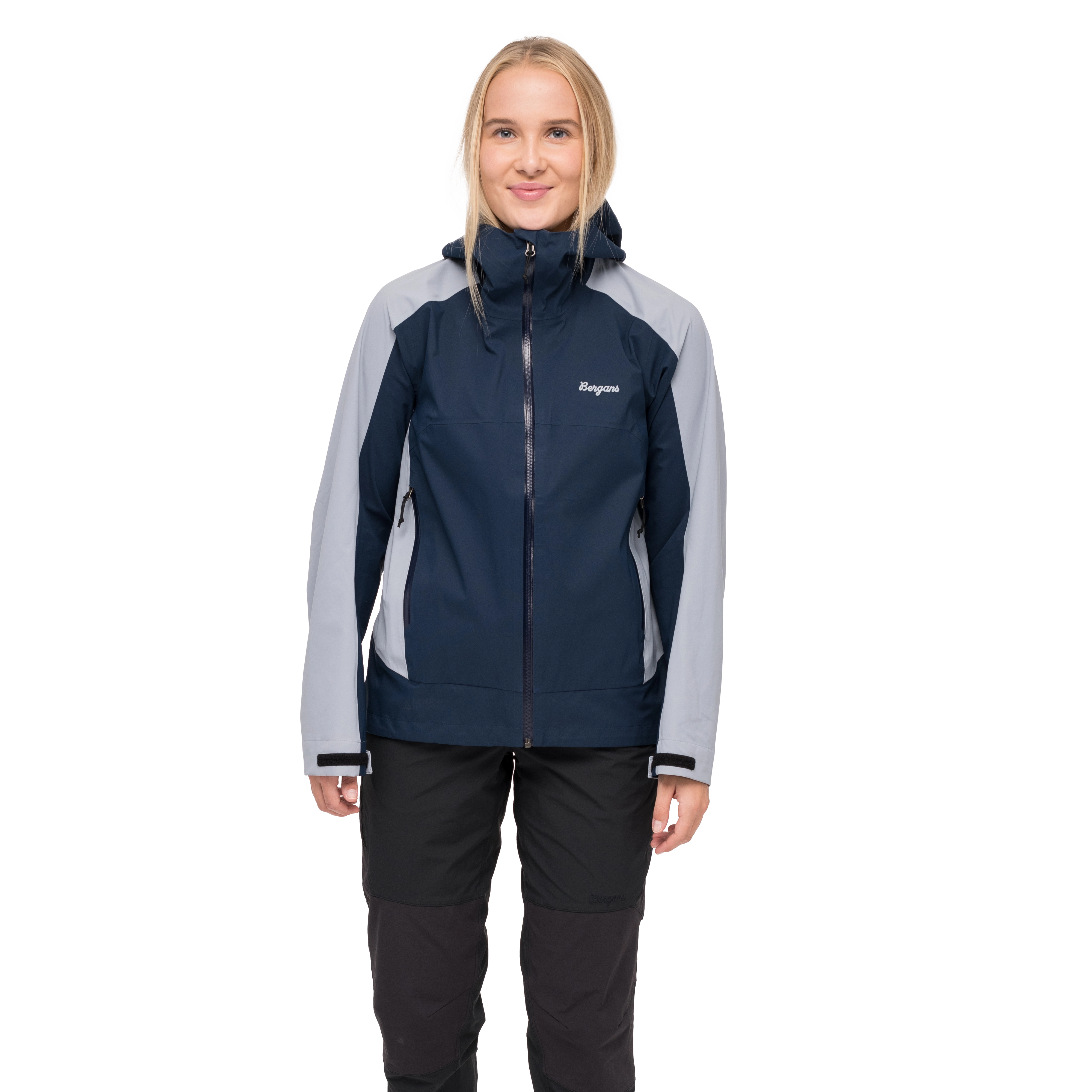 Vaagaa Allround 3L Shell Jacket Women Navy Blue / Husky Blue