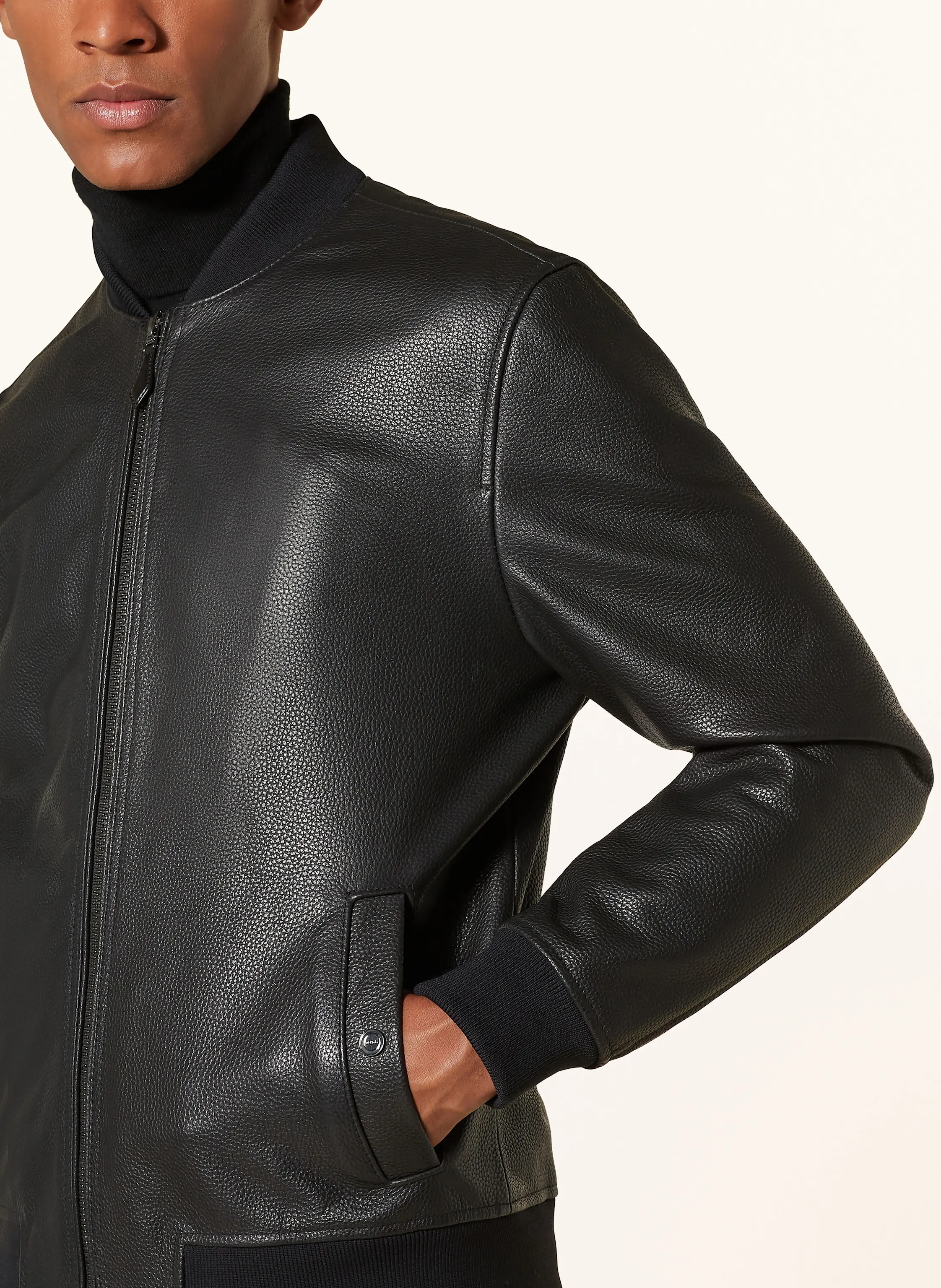 REISS Lederblouson CAST