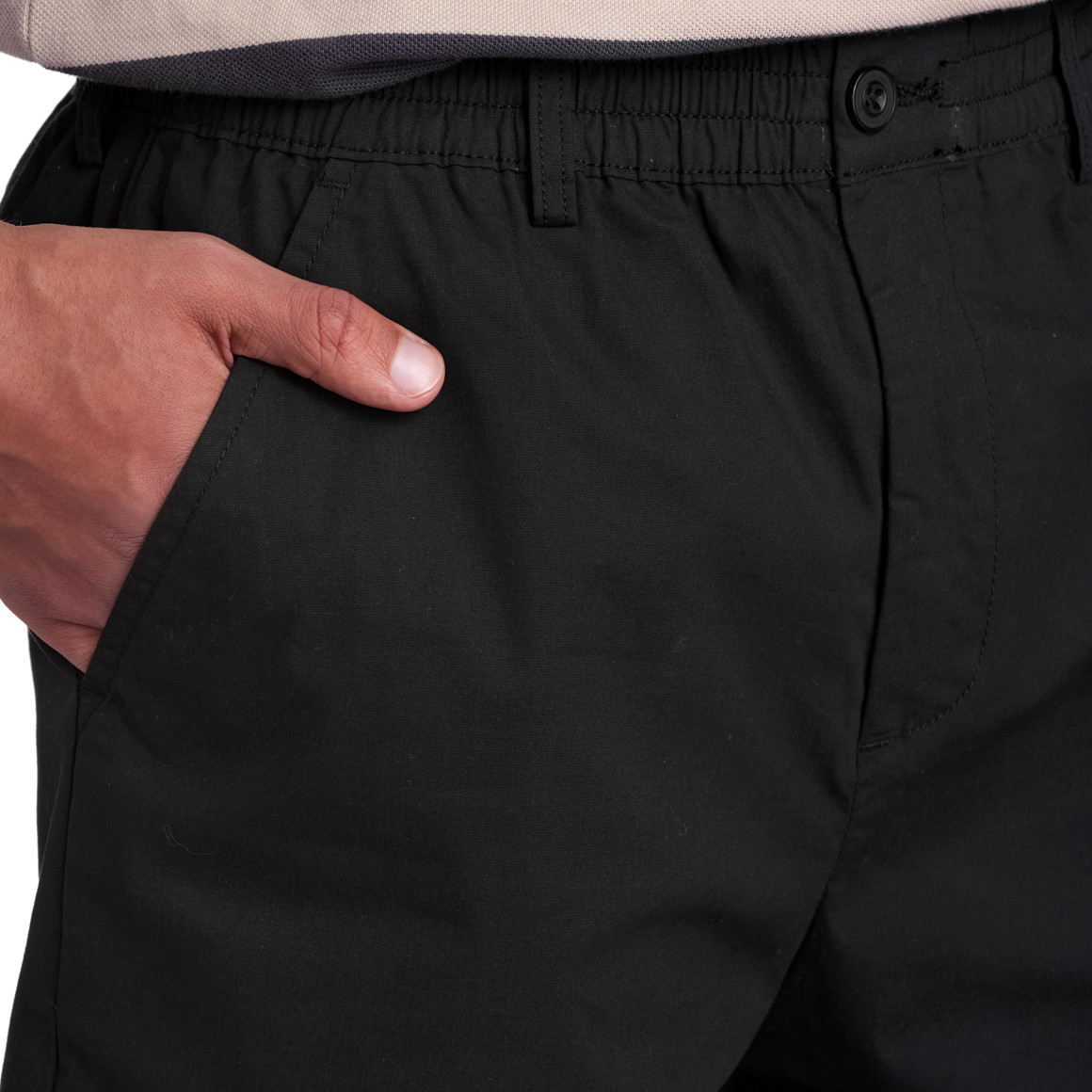 Jonas Nielsen Herren Shorts mit elastischem Bund schwarz
