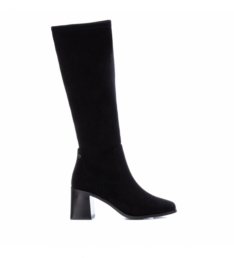 Botas Xti 140531 pretas - Altura do salto: 7 cm -