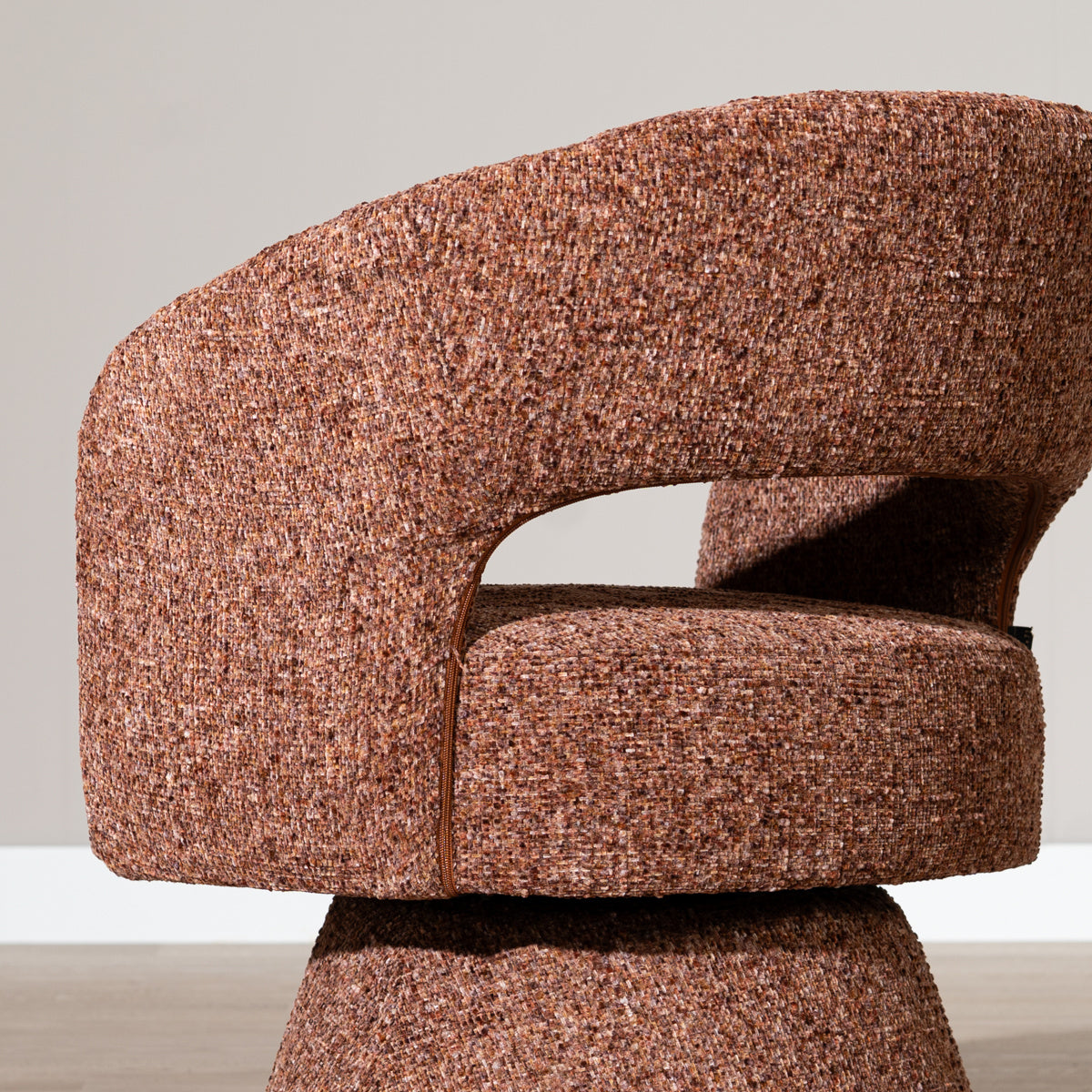 Bronx71 Fauteuil Josh draaibaar chenille koper