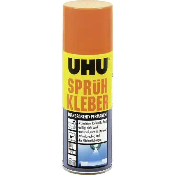 UHU Sprühkleber permanent+transp. 200 ml