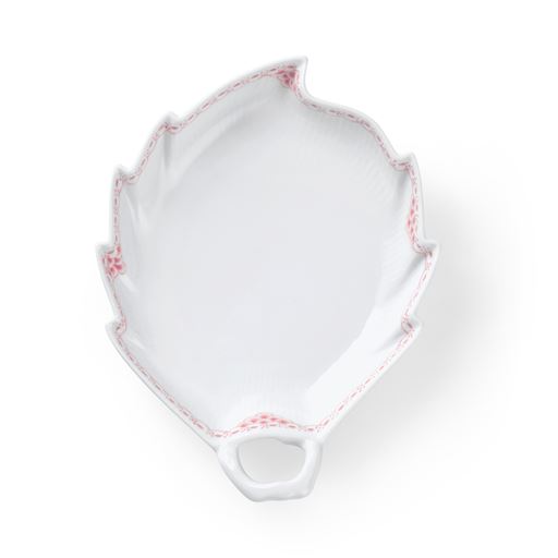 Royal Copenhagen Koral Riflet Blonde Bladformet Fad, 18x23 cm