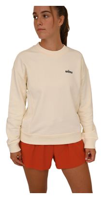 Sweat Manches Longues Femme Rosie Print Beige/Noir