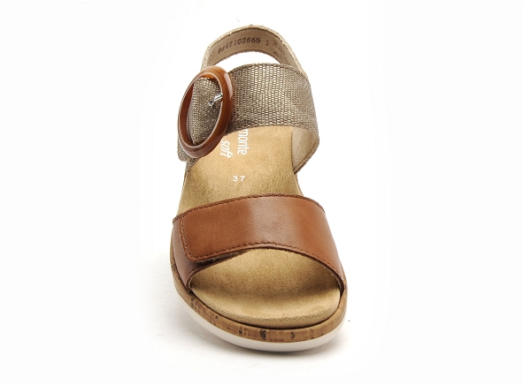 Remonte nu pieds plats femme r6853 marron
