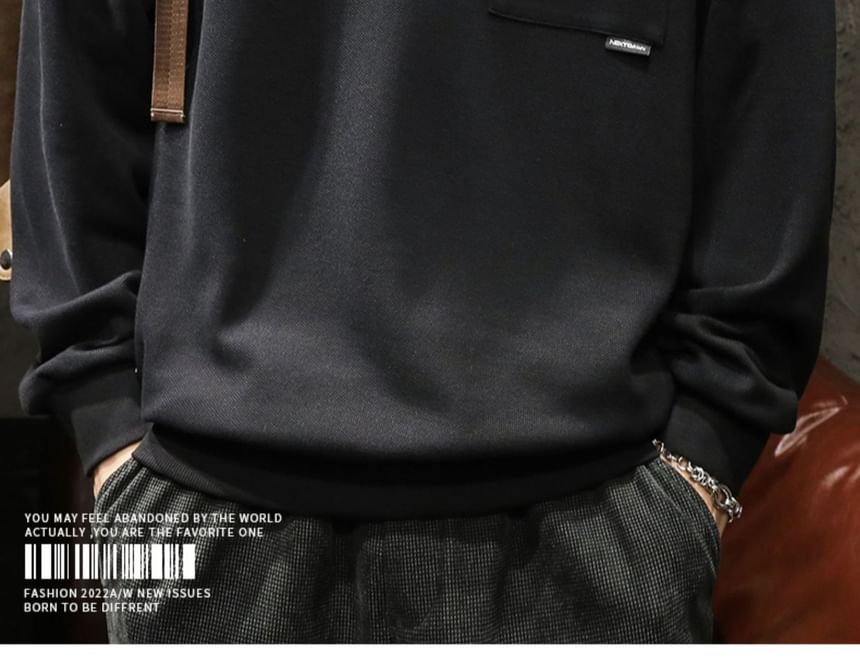 Neonity Wear - Polo met lange mouwen en effen letters