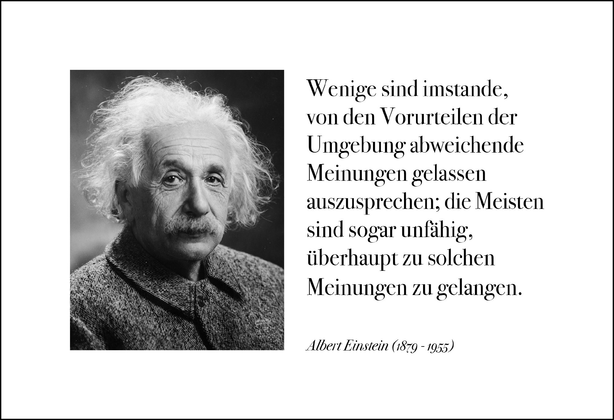 Postkarte 'Wenige sind imstande...' günstig bestellen