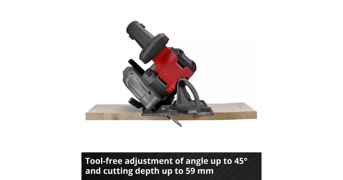 EINHELLProfessional Accu Handcirkelzaag TP-CS 18/165 Li BL - Solo  (Rood/zwart, Power X-Change, Accu en oplader niet inbegrepen)
