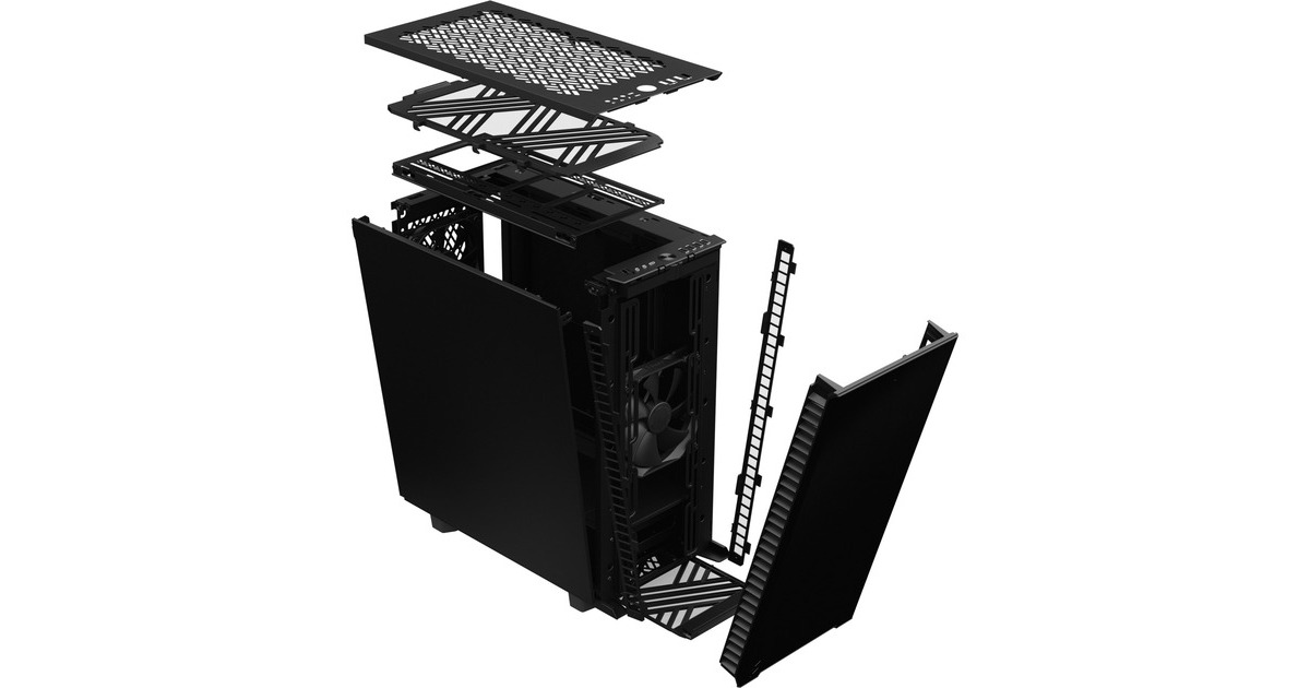 Fractal DesignDefine 7 Compact midi tower behuizing  (Zwart | 4x USB-A | 1x USB-C)