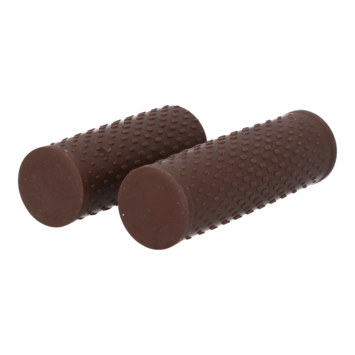 Dresco soft grip fiets handvatten 119/92 mm bruin