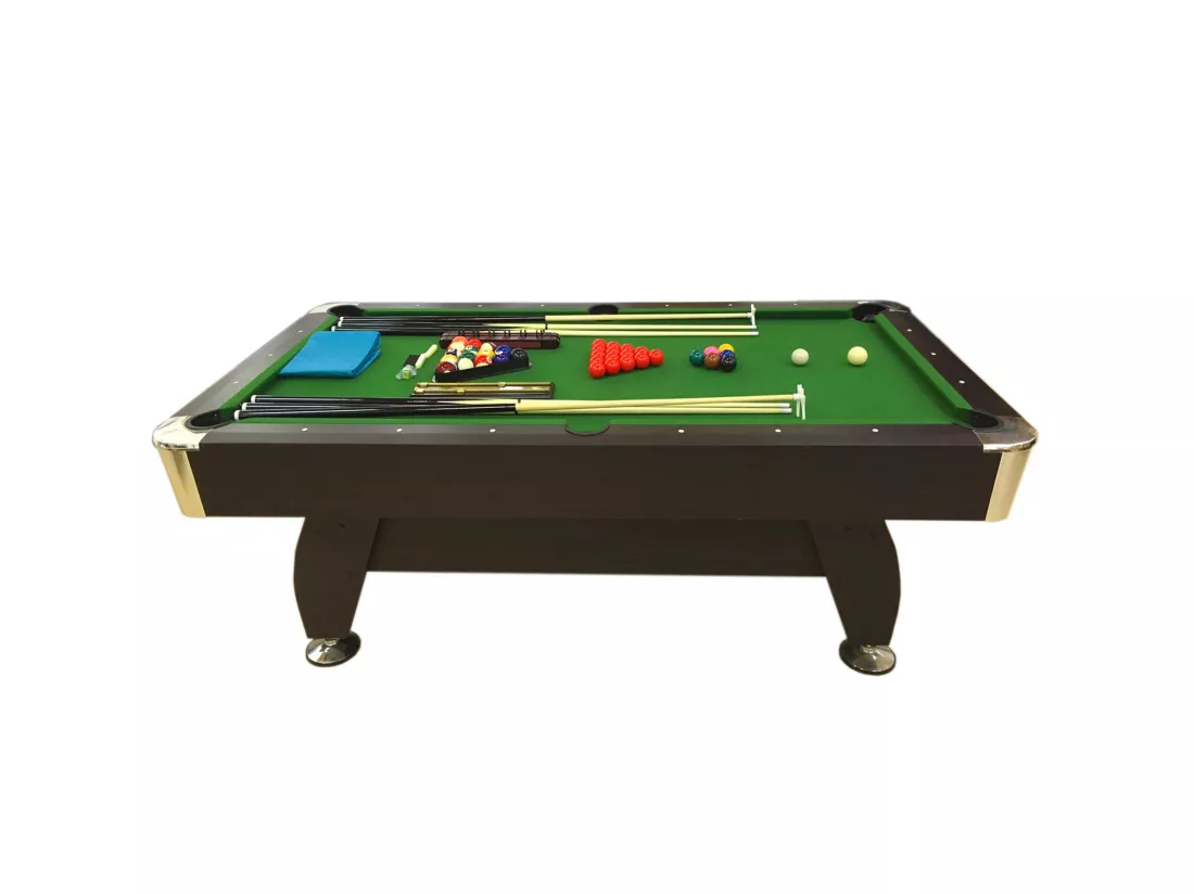 Table de billard 7 Pieds complet d’accessoires – Iron Green