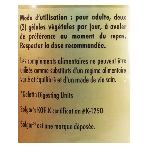 Solgar Bromelaína 300mg 60 cápsulas