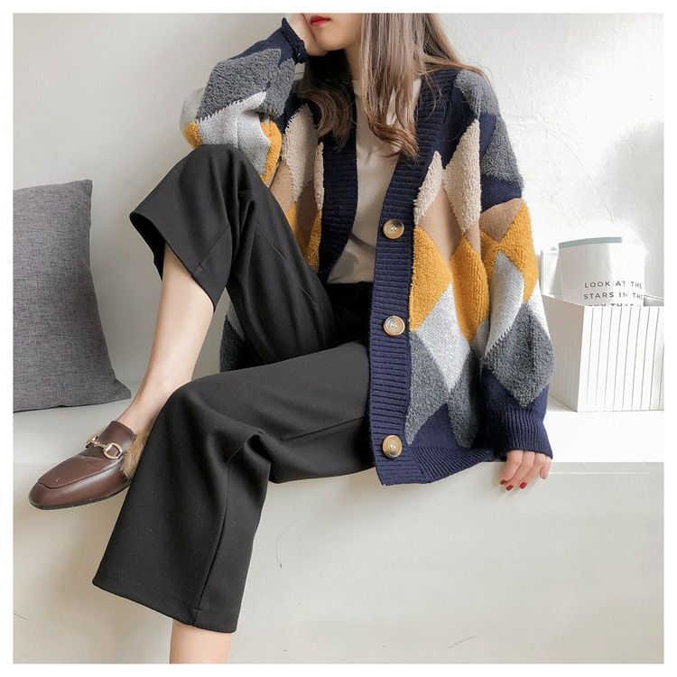 Bamela - Geruite Cardigan