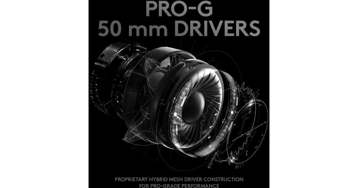 Logitech GPRO X over-ear gaming headset  (Zwart, Pc, PlayStation 4 / 5, Xbox One (Series X|S), Nintendo Switch)