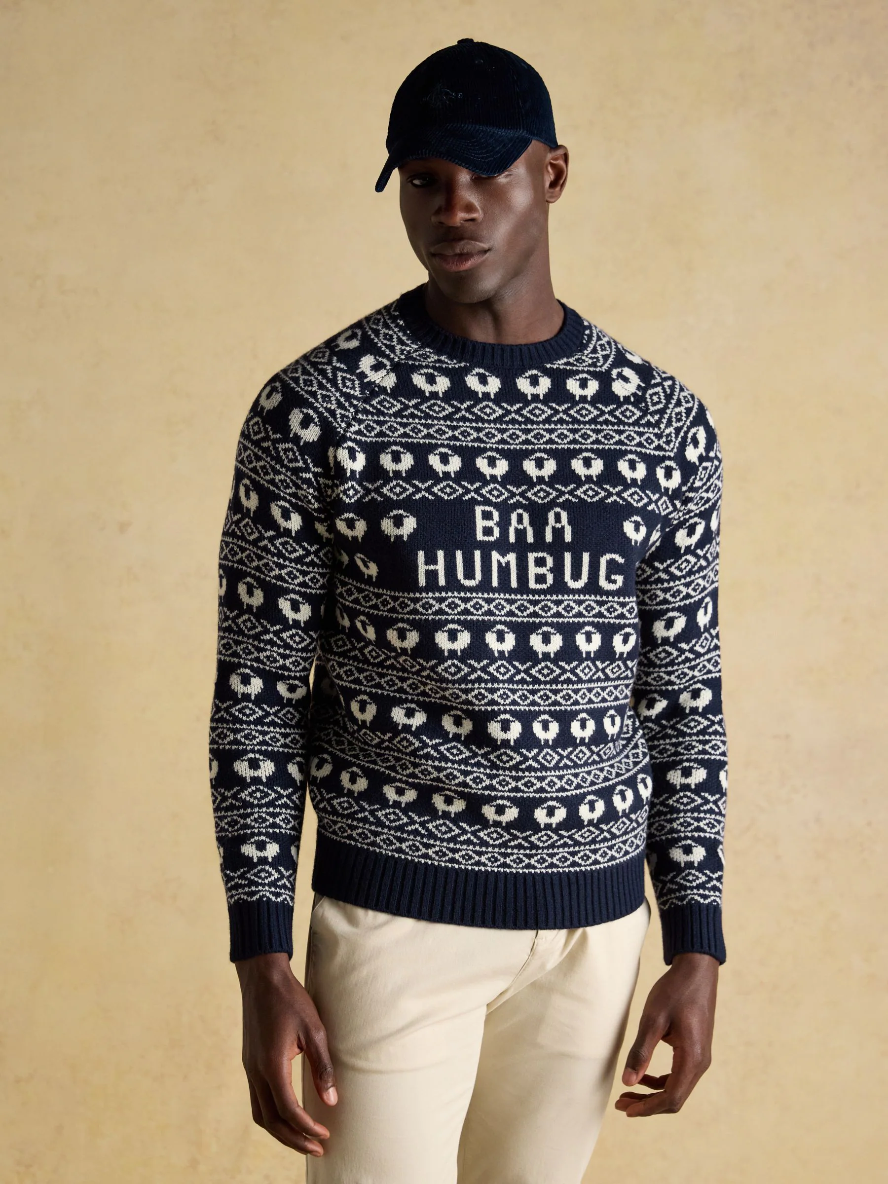 Baa Humbug Intarsia Christmas Jumper