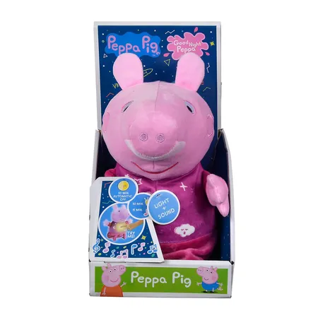 Simba Peppa Pig Gute Nacht Plüsch - leuchtend