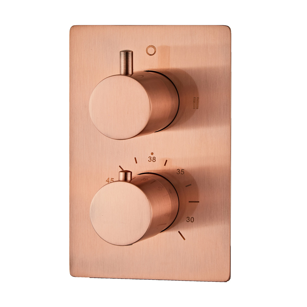 Saniclear Copper complete inbouw thermostaat geborsteld koper