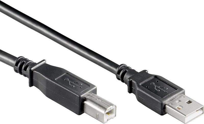 USB A naar USB B kabel USB Printerkabel meter Zwart Allteq