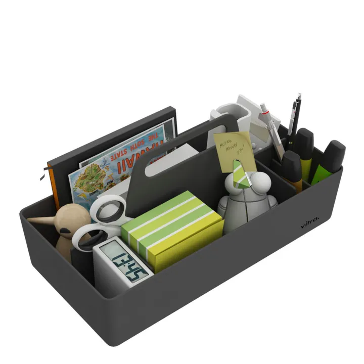 Vitra Rangement Toolbox en plastique recyclé - Arik Levy | Noir