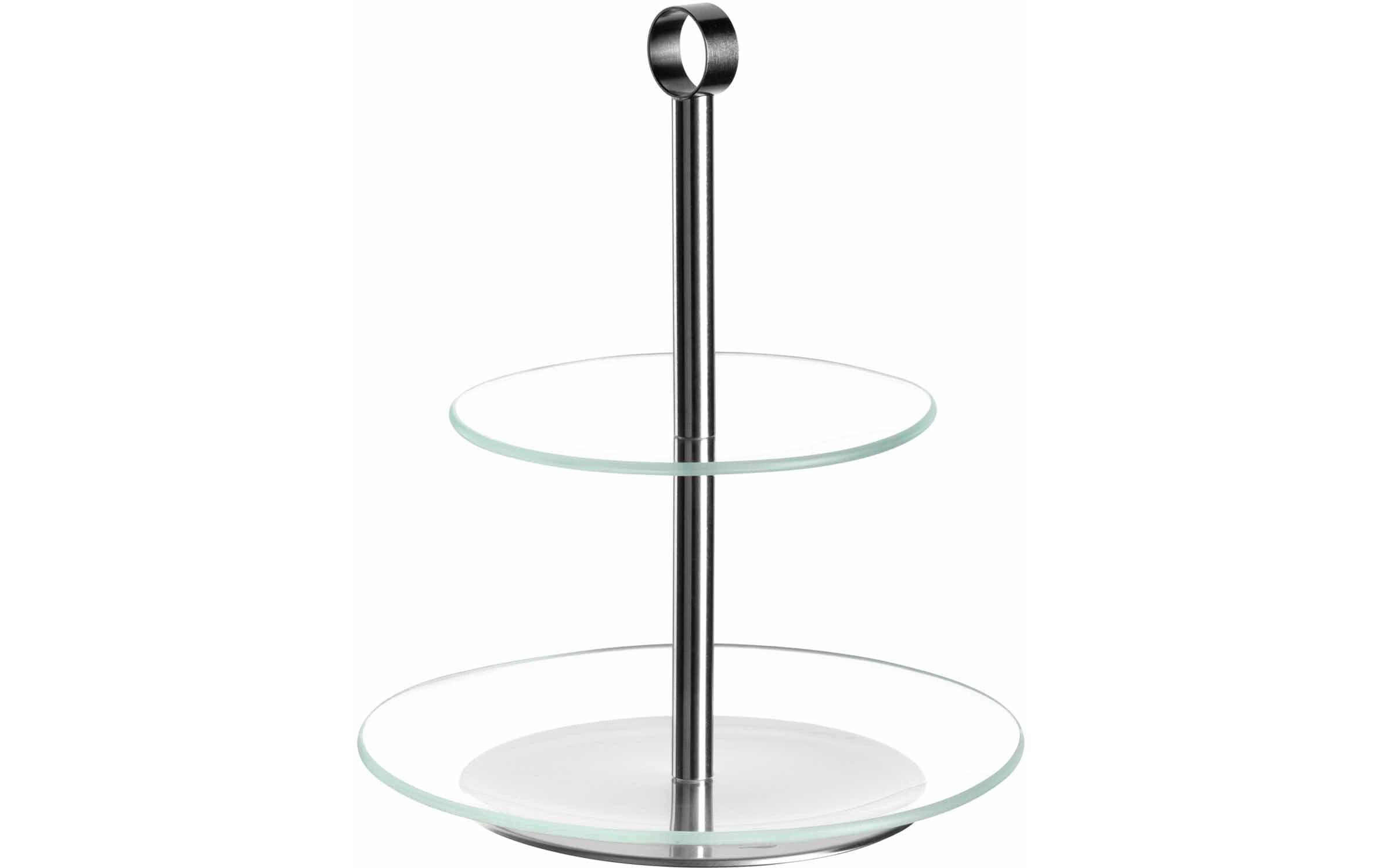 Etagere Cena 2-teilig, SilberTortenständer