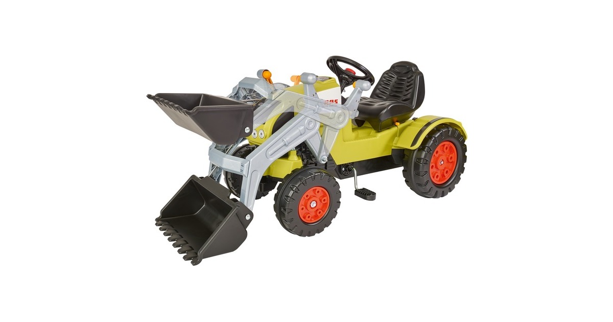 BIGCLAAS CELTIS Tractor met laadschep en trailer Kindervoertuig