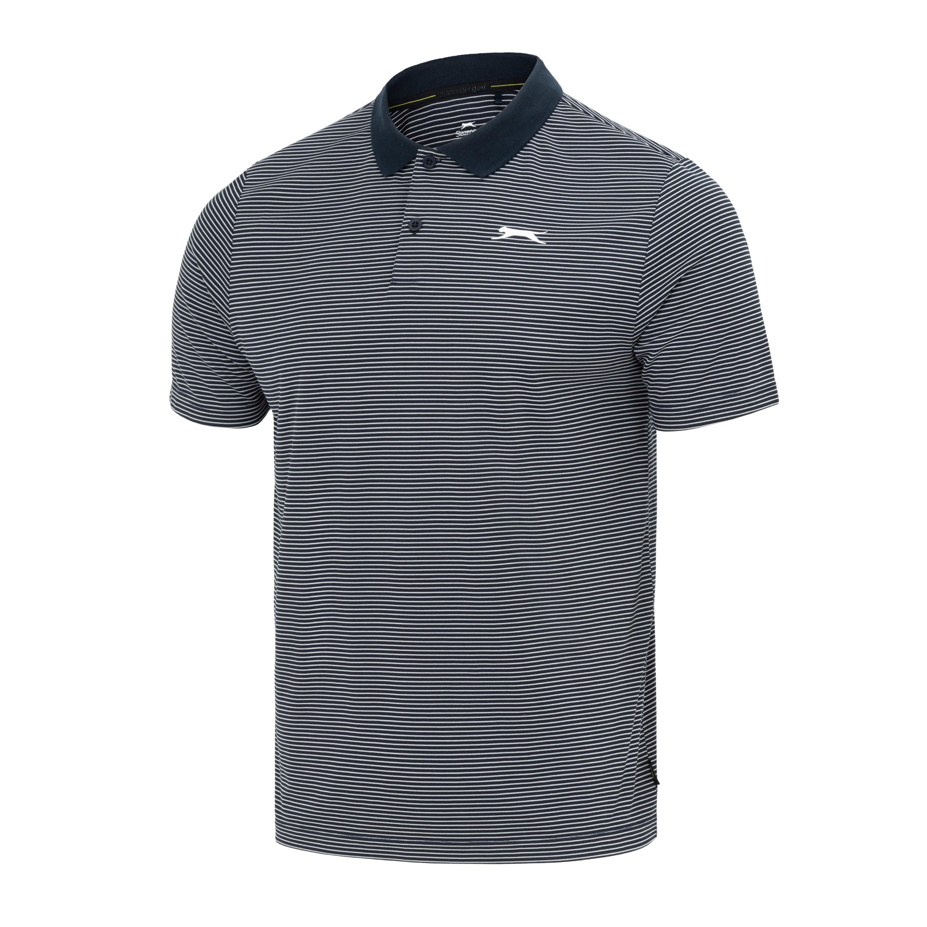 Slazenger Micro Stripe Golf Polo Shirt Mens