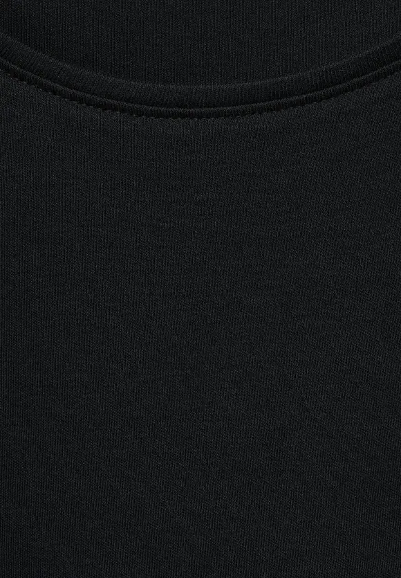 Basic T-Shirt in Unifarbe - Black