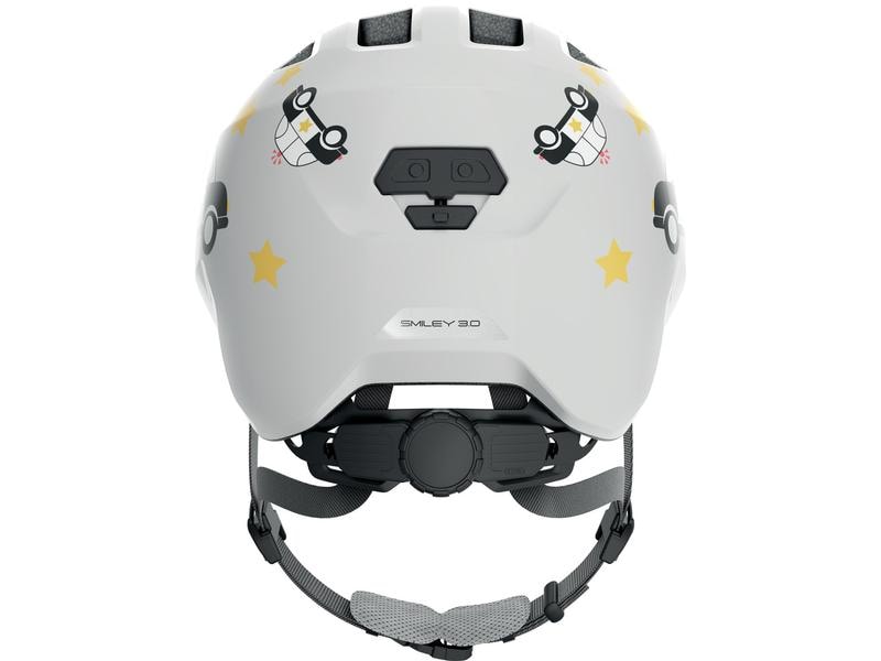 Abus Helm Smiley 3.0 Grey Police Shiny, M Fahrradhelm für Kinder