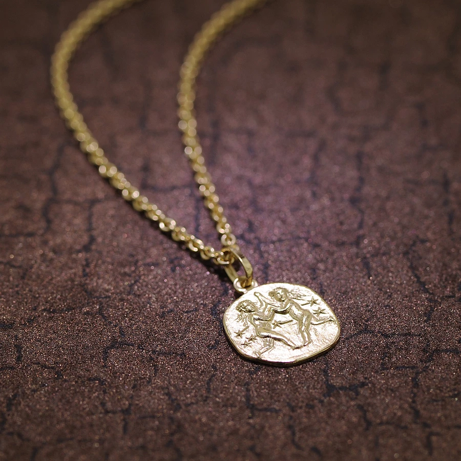 trendor Sternzeichen für Kinder Zwilling Gold 333 Anhänger + Kette gold