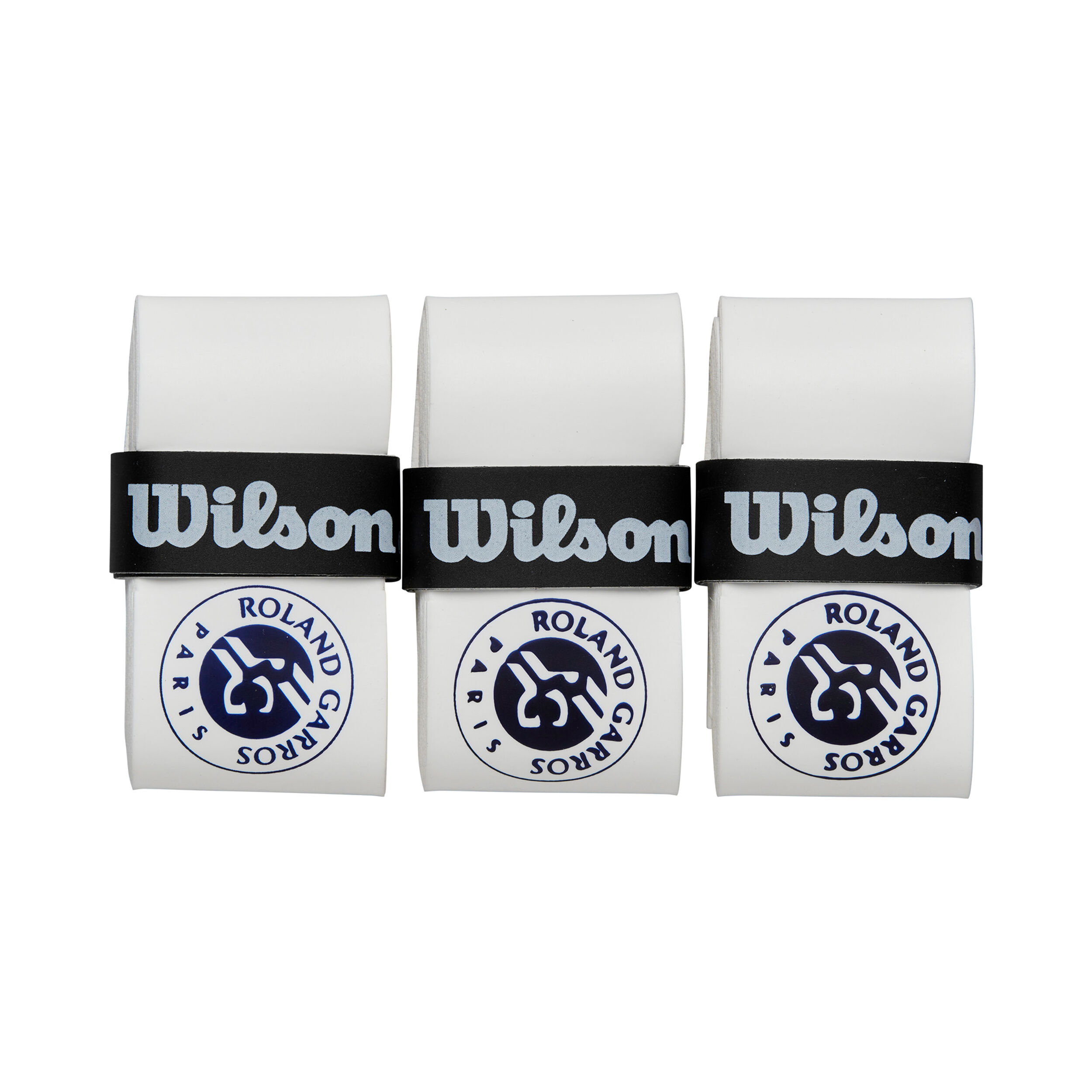 Wilson Pro Overgrip Roland Garros Pack De 3 - Blanc , Bleu