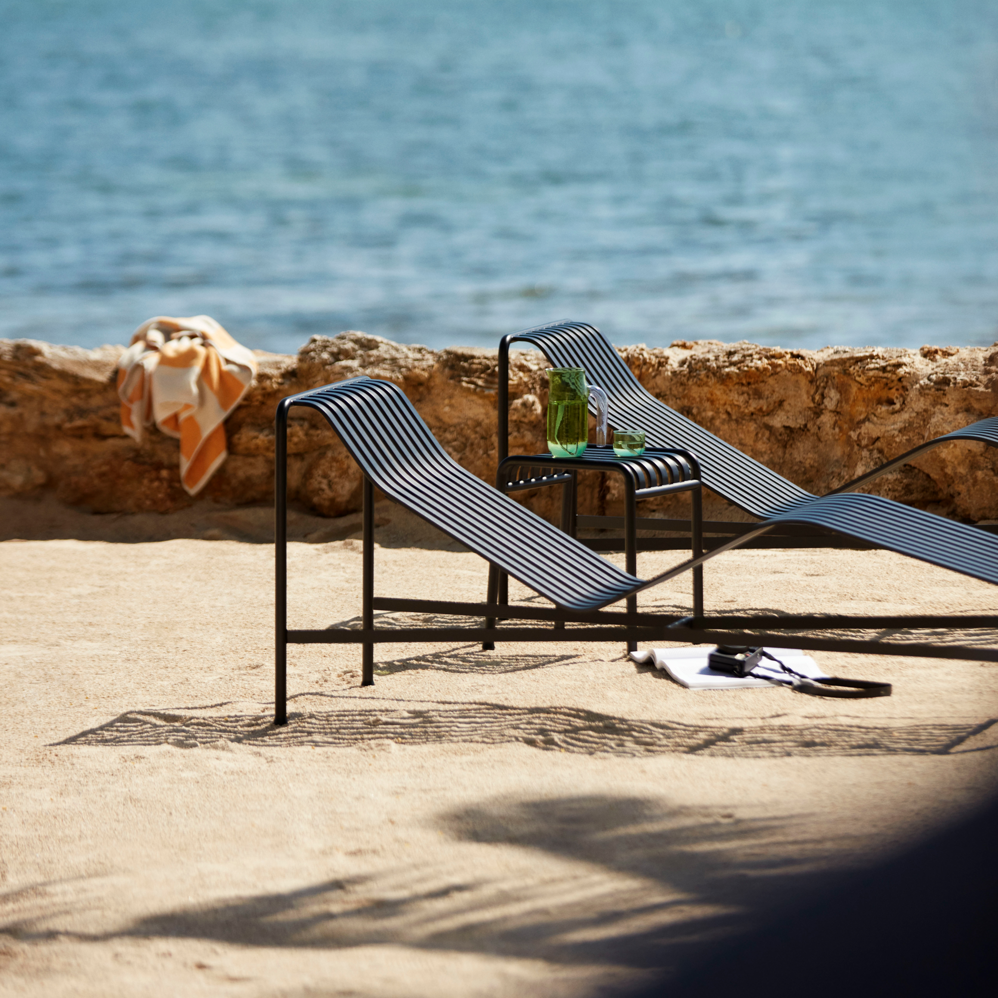 Ligbed Palissade Chaise Longue anthracite