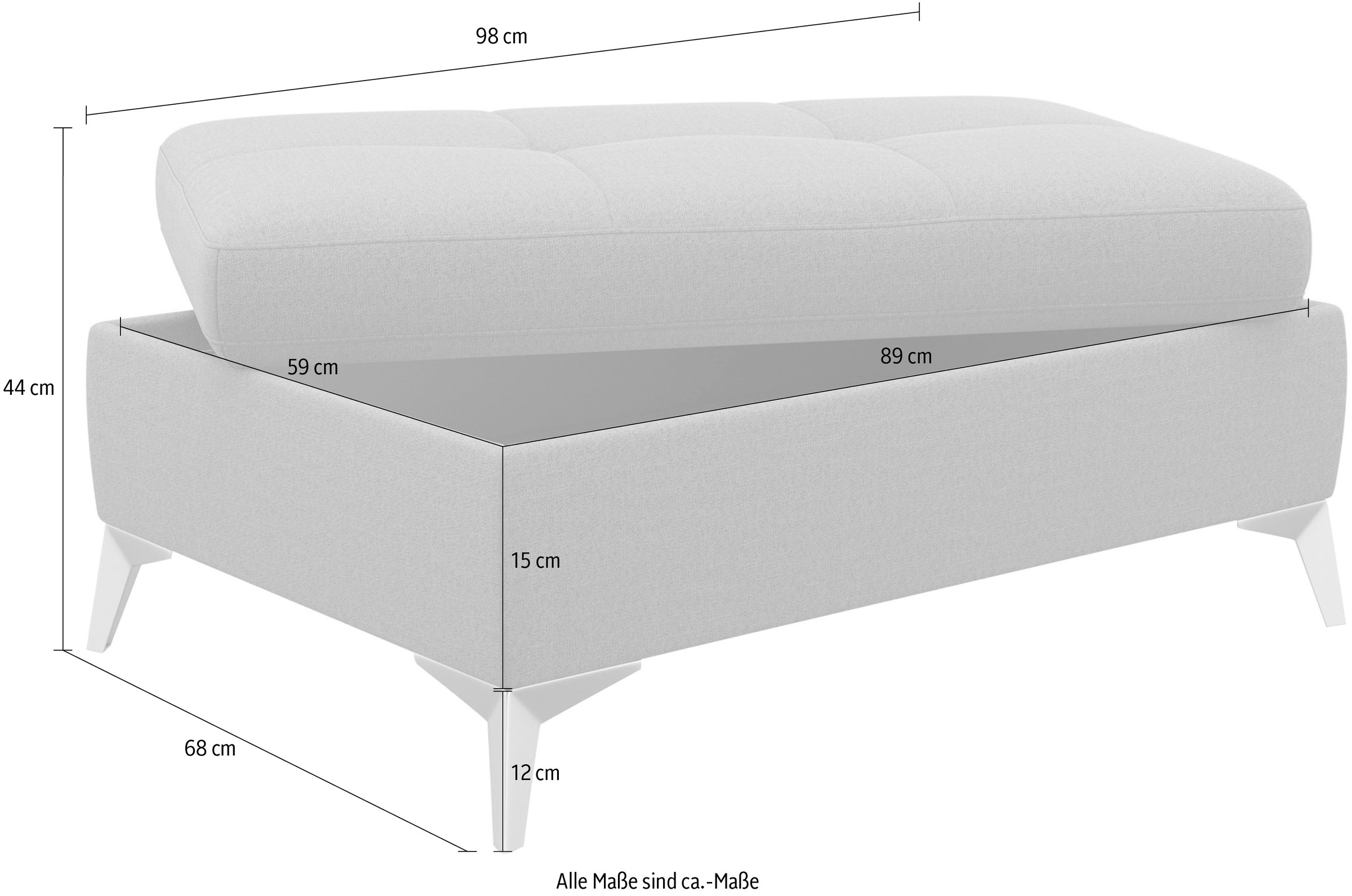 sit&more Stauraumhocker »Latigo« inklusive Stauraum