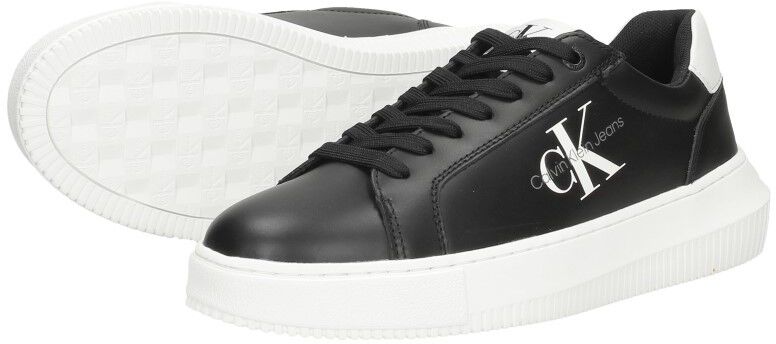 Calvin Klein Chunky Cupsole Monologo W zwart