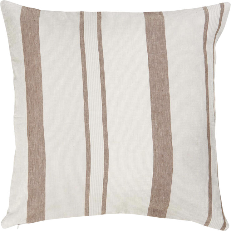 Ib Laursen Pude natur m/brune striber Multi