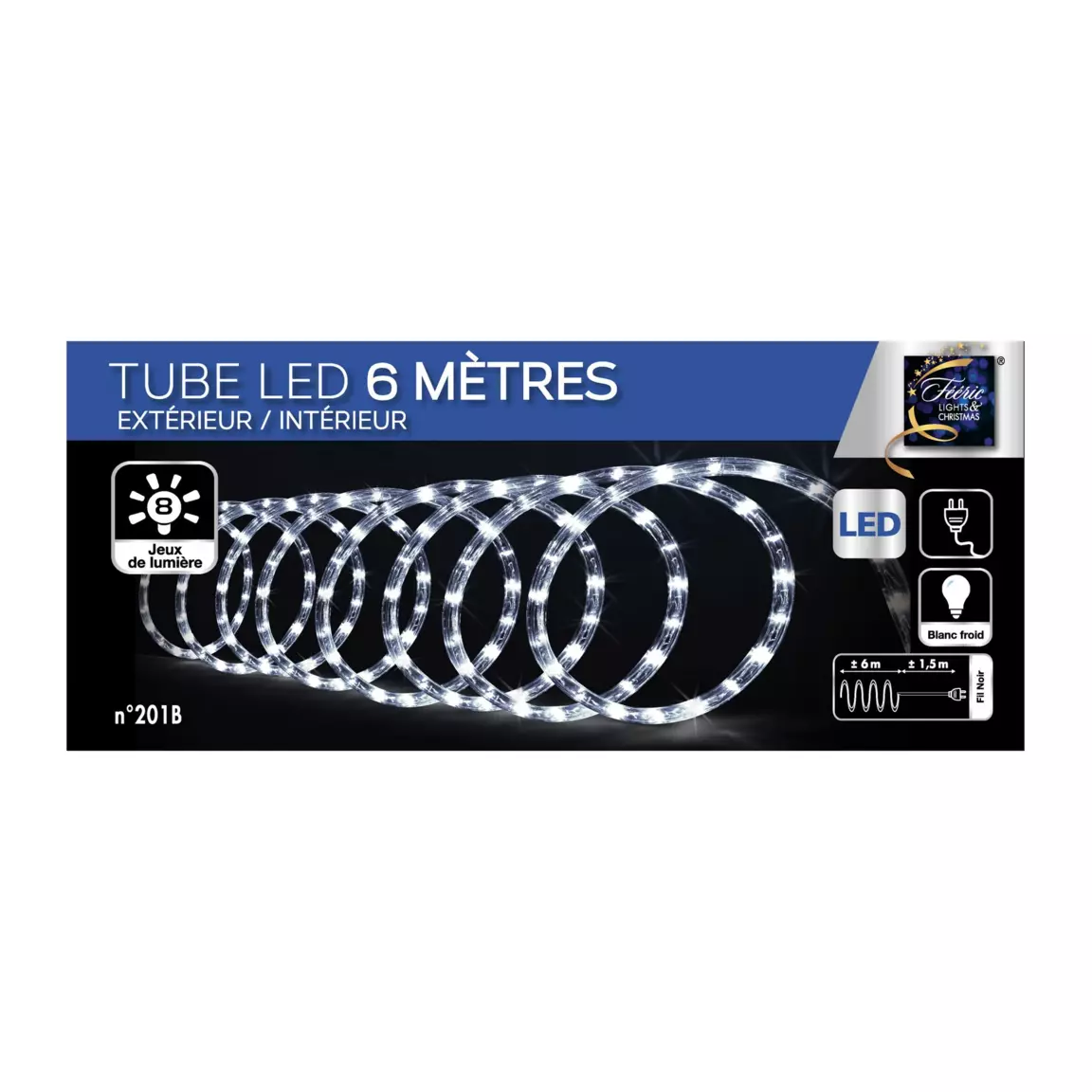 Tube lumineux 108 LED (6 m) Blanc froid