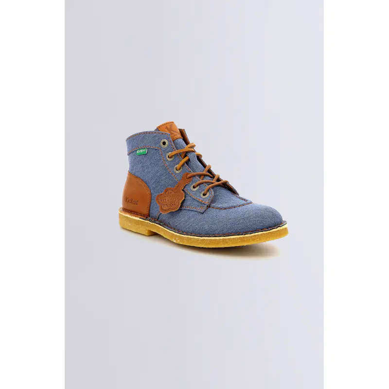 Kick legend Bleu BOTTINES Textile Mixte