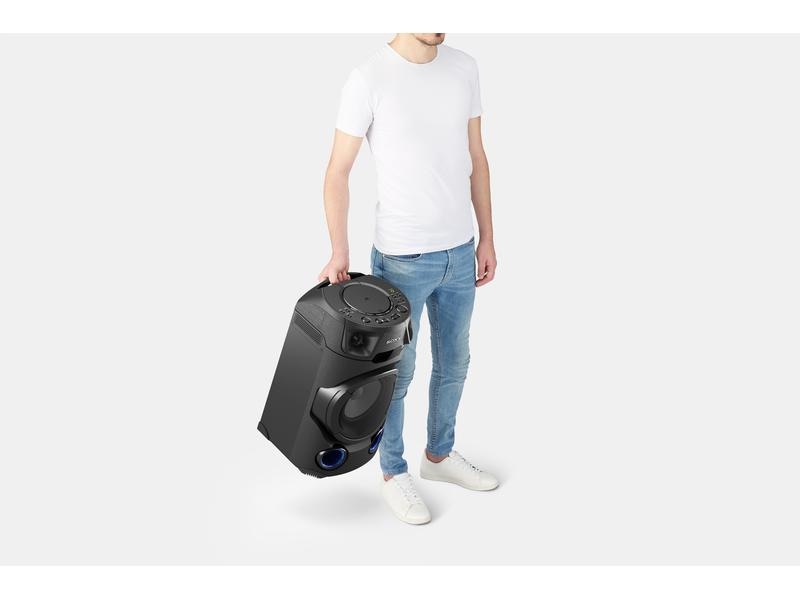 Sony Musik-System MHC-V13D Schwarz Leistungsstarkes Audiosystem mit Bluetooth
