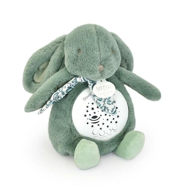 Veilleuse musicale lapin doudou - Vert - DOUDOU ET COMPAGNIE