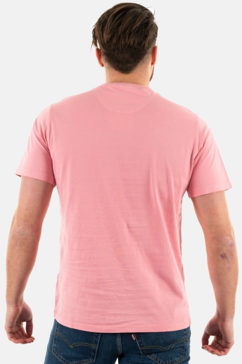 tee shirt barbour garment dyed pi15 pink salt